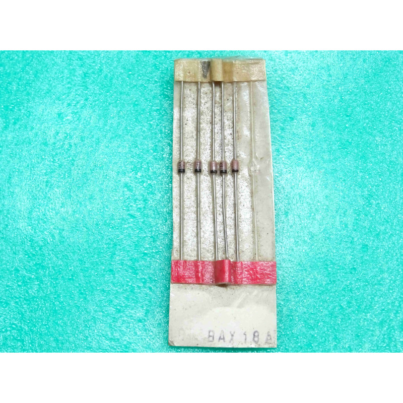 Lot de 5: diode BAX 18 A ~ BAX18A ~ If 0.5A , Vr 75V ( for rectifier applications )