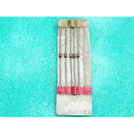 Lot de 5: diode BAX 18 A ~ BAX18A ~ If 0.5A , Vr 75V ( for rectifier applications )