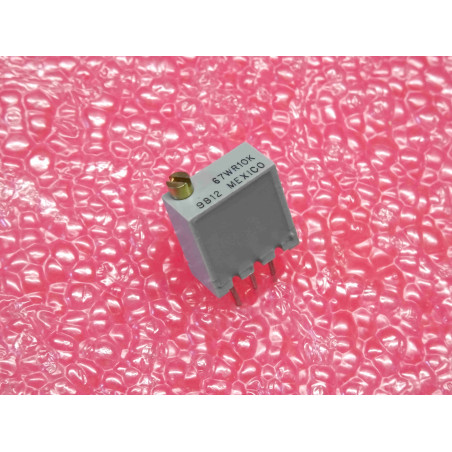 Lot de 5: potentiomètre multi-tour 67WR10K ~ 10kohm 3/8'' square multiturn cermet trimming potentiometer,0.5W ~ Bi technologies