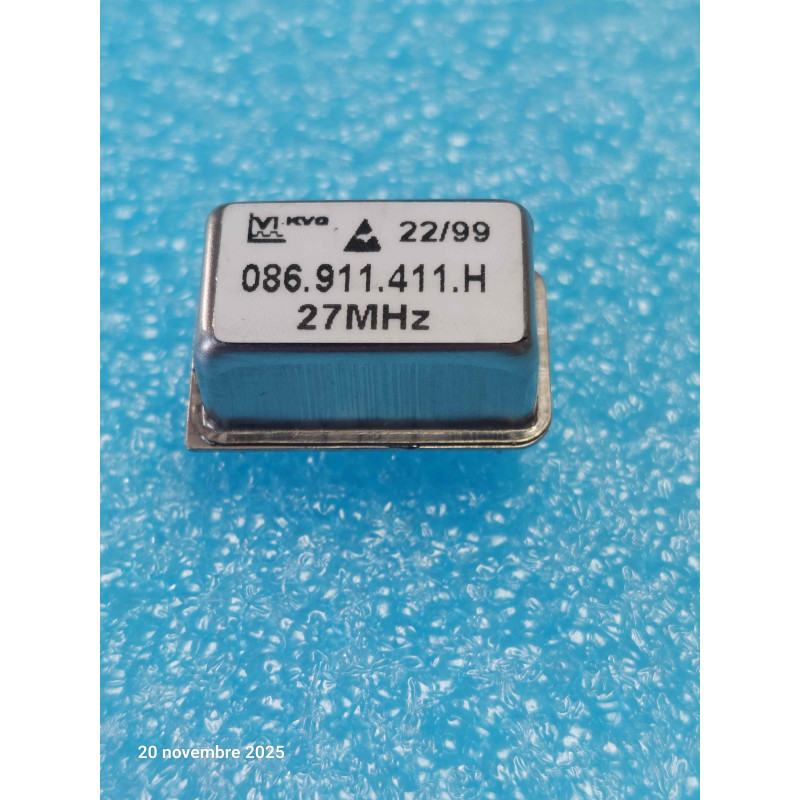 Oscillateur à Quartz 27MHz KVG 086.911.411H - 086911411H  4 Pins  ( 2R1 )