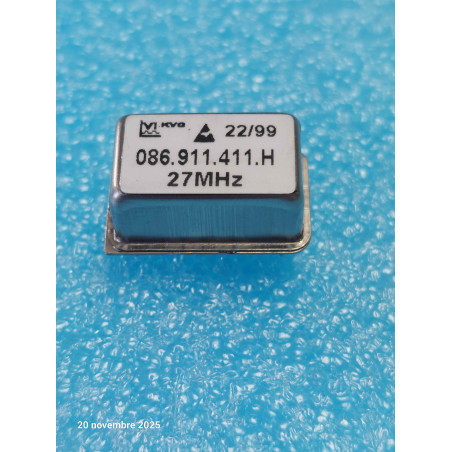 Oscillateur à Quartz 27MHz KVG 086.911.411H - 086911411H  4 Pins  ( 2R1 )
