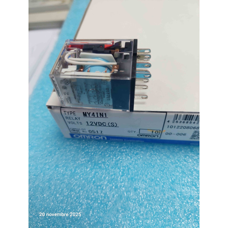 Relais OMRON MY4IN1-12VDC - Relay MY4IN1 12VDC 4RT 5A 250Vac ( TIRO14 )