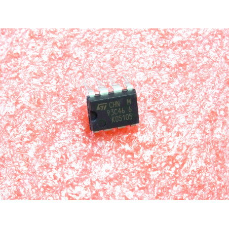 ci ST 93C46 ~ ic ST93C46 ~ 1k serial EEPROM ~ DIP-8 ~ NOS (CI10)
