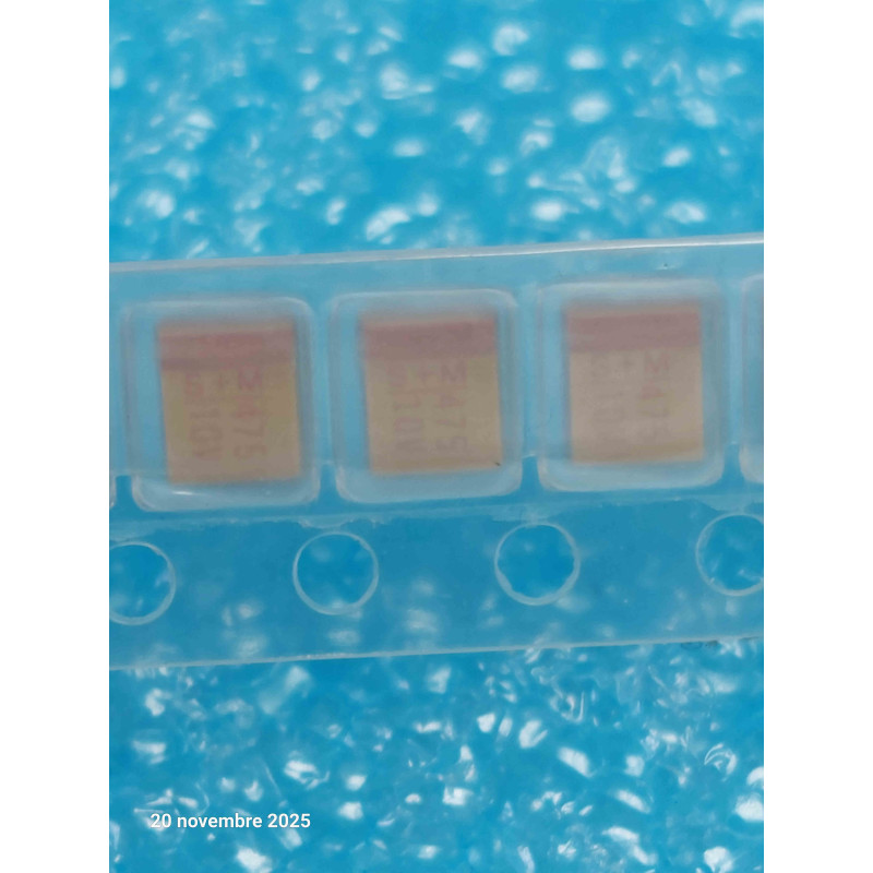 Lot x10: Condensateur Tantale CMS 4.7µF 4.7uF 4.7MF 10V ~ SMD fomat 1210 3.2x2.5mm