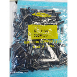 Lot x200: Condensateur Polarisé 470UF 470µF 470MF 50V 105°c YXG Rubycon 10x28mm  ( Q2 )