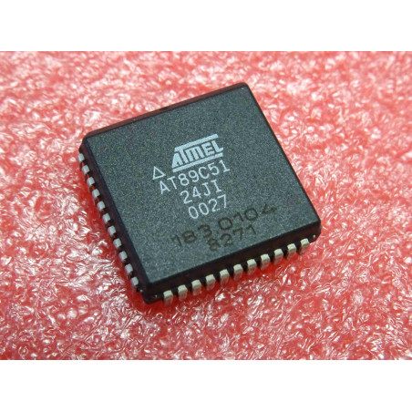 ci AT 89C51 -24 JI ~ ic AT89C51-24JI ~ 24MHz 8-bit microcontroller with 4K bytes flash PEROM (compatible MCS-51 products) (4B3)