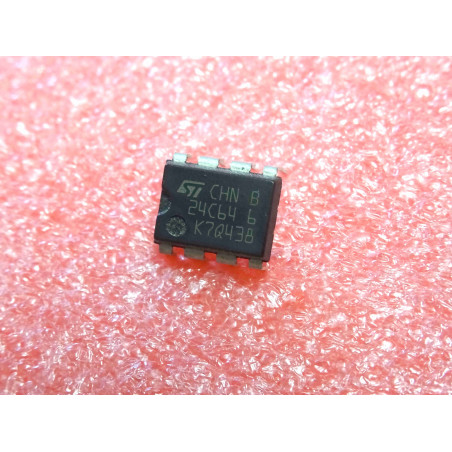 ci 24C64 -6 ~ ic 24C64-6 ~ 64Kbit (8192 x 8-bit) serial I²C bus EEPROM ~ DIP8 , ST