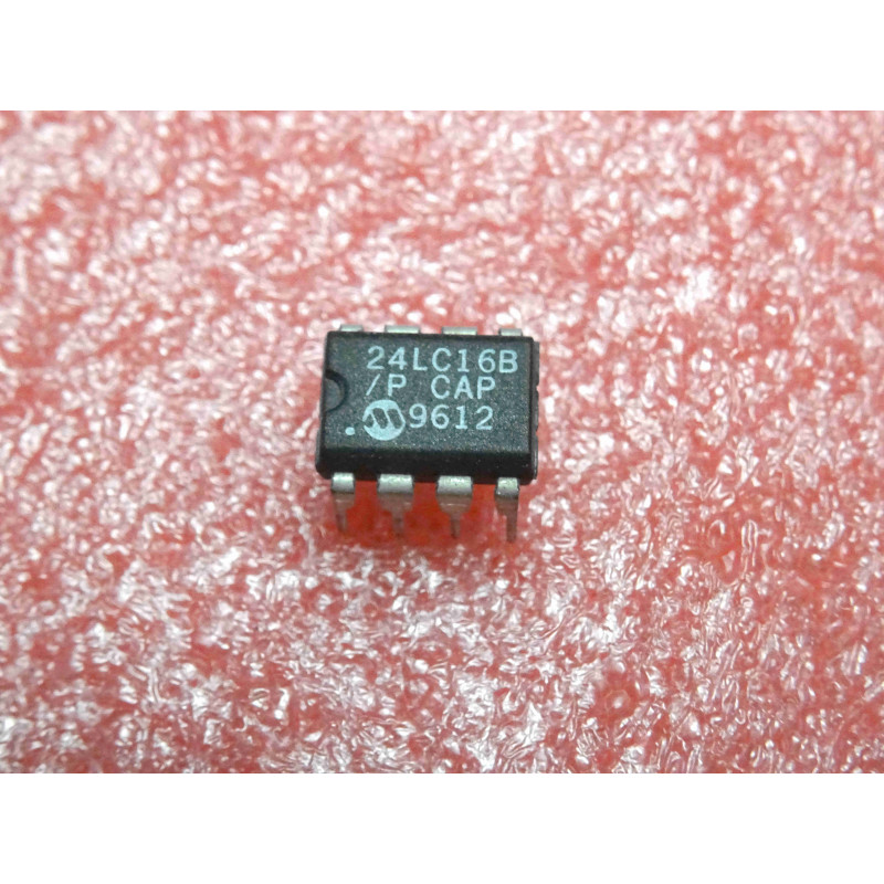 ci 24LC16 B/P ~ ic 24LC16B/P ~ 16K I²C serial EEPROM ~ DIP8 microchip (PLA014)
