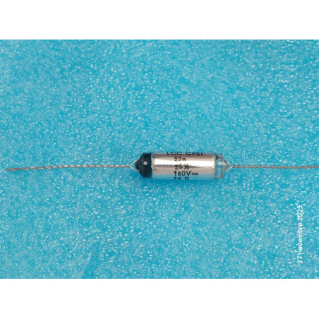 Lot de 4p Condensateur Styroflex Polystyrene LCC CPS1 22NF 160V 5% Axial  ( Q3 )