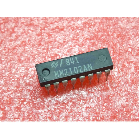 ci MM 2102 AN ~ ic MM2102AN ~ 1024bit (1024x1) static RAM ~ DIP16 , NS (PLA016)