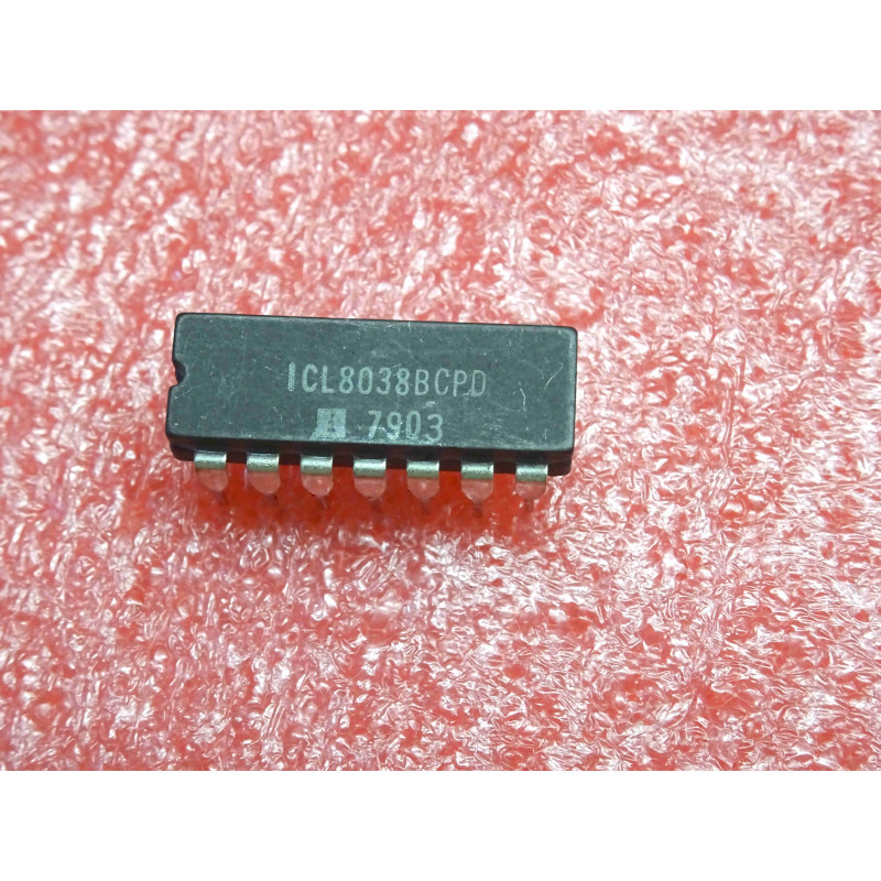 ci ICL 8038 BCPD ~ ic ICL8038BCPD ~ precision waveform generator/voltage controlled oscillator ~ DIL14 , intersil (PLA016)