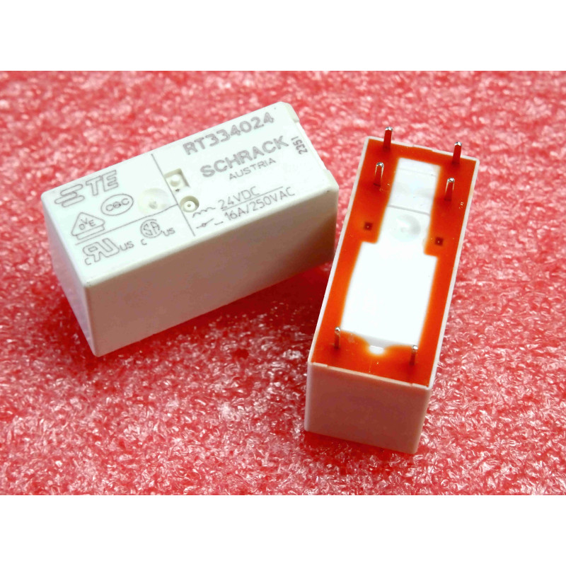 Relais RT334024 Tyco Schrack Bobine 24Vdc 16A (5R4)