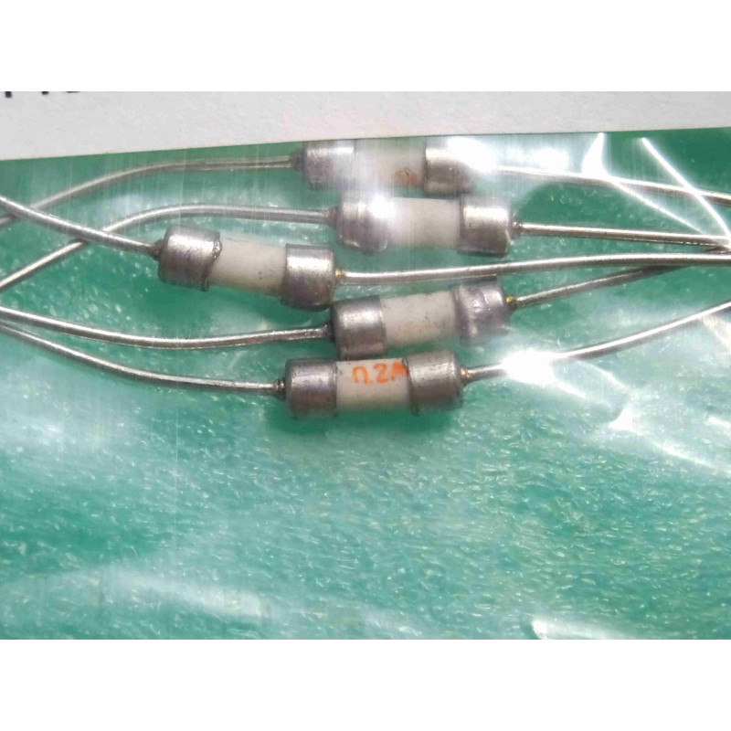 Lot de 5: pico-fusible 200mA rapide PF-R200 ~ picofuse 0.2A fast PF-F200 ~ axial Ø2.2x8.5mm (3J3)