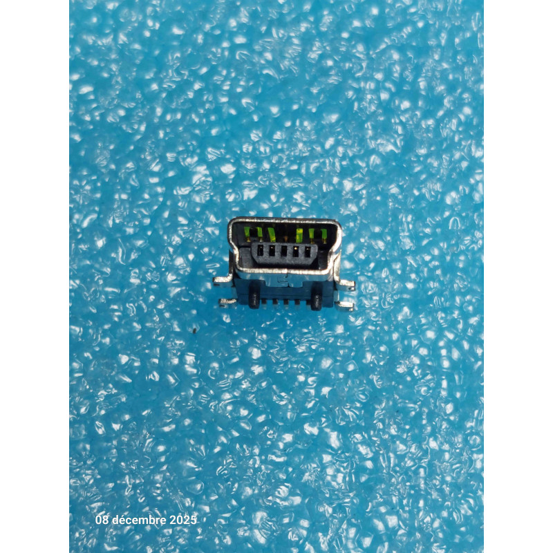 Lot de 5p Connecteurs Mini USB 2.0 B cms Mini USB type B Femelle SMD   ( Q3 )