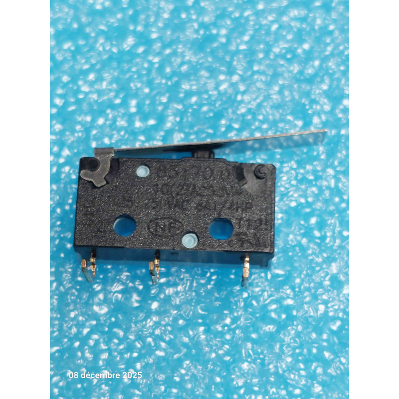 Lot de 2p Microrupteur Microswitchs Crouzet 83170.0 Inter à Levier Pattes Coudées 10A 250V ( 5A4 )