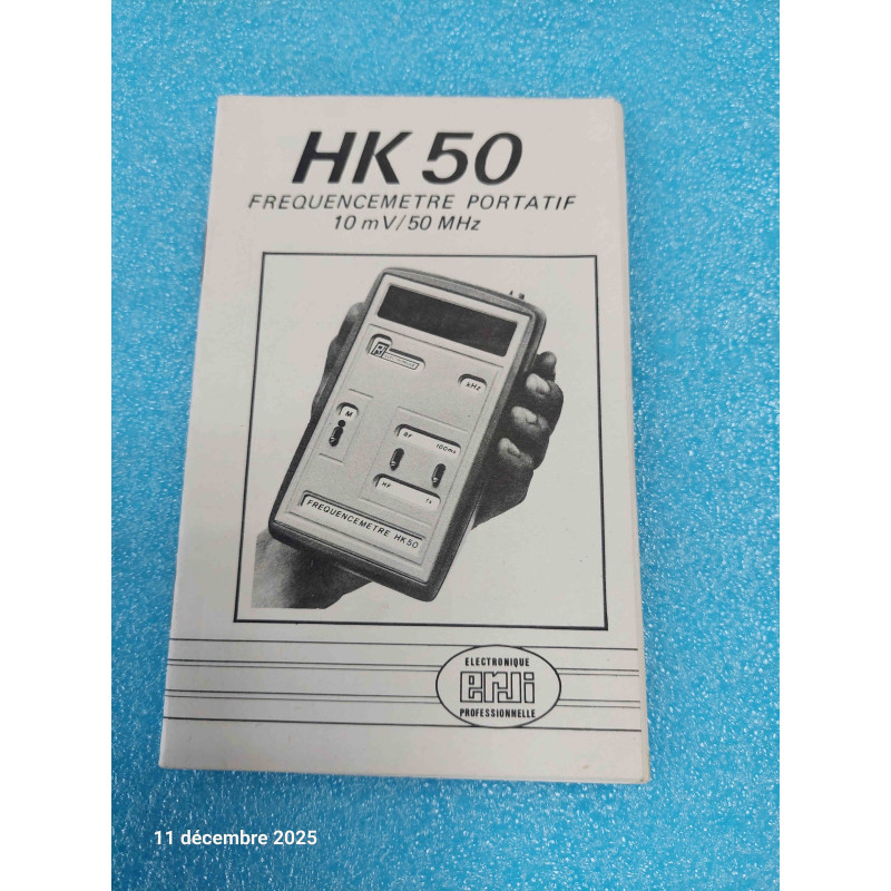 Documentation Original Fréquencemètre Portatif HK50 de chez ERJI 20pages Schéma, Nomenclature etc...