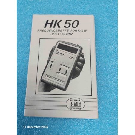 Documentation Original Fréquencemètre Portatif HK50 de chez ERJI 20pages Schéma, Nomenclature etc...