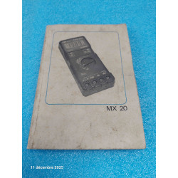 Documentation Original Multimètre MX20 Metrix 60pages Français Anglais Allemand