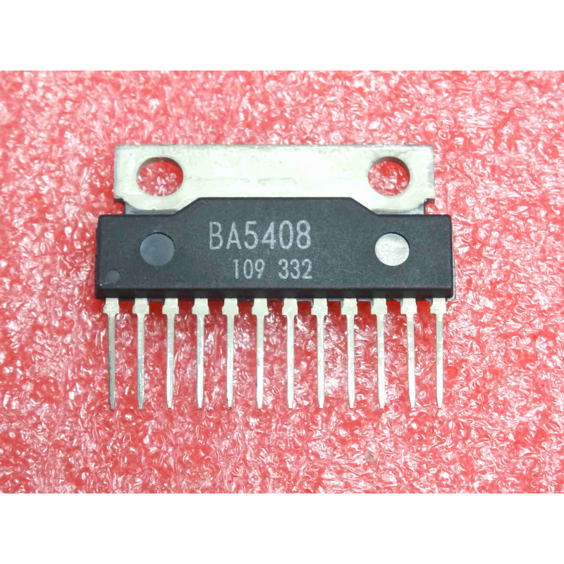 ci BA 5408 ~ ic BA5408 ~ 12V-5W dual audio power amplifier ~ SIL-12