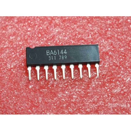 ci BA 6144 ~ ic BA6144 ~ driver for LED VU level meter in stereo equipment, 5-point , bar-type , -13dB to 17db ~ SIL-9