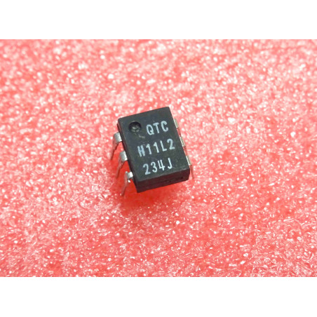 Lot de 2: ci QTC H11L2 ~ ic H11L2 ~ microprocessor compatible GaAs schmitt trigger optocoupler ~ DIL-6 QT Optoelectronics