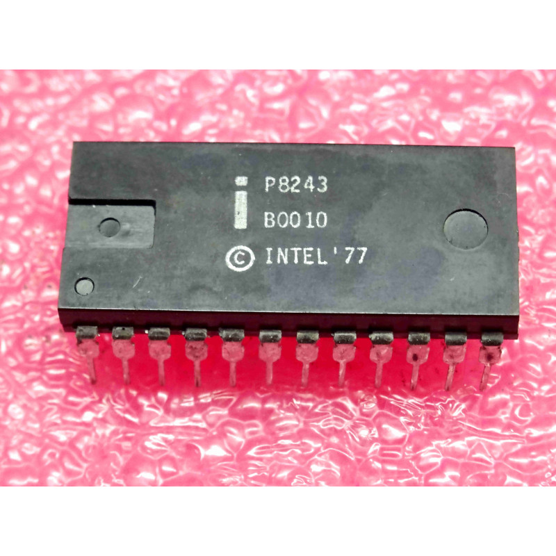 ci P 8243 ~ ic P8243 ~ four 4-bit I/O ports as extension from one I/O port (8048 family) DIP-24 , intel (PLA003)