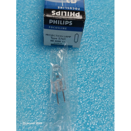 LAMPE DE PROJECTION PHILIPS TYPE 5761 6V 30W G4 ampoule  microscope Lumière ( 3J1 )