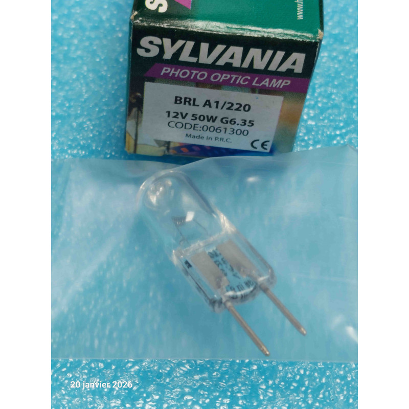 Lampe Ampoule BRL A1/220 12V 50W G6.35 Sylvania Photo Optic Lamp 0061300  ( Q4 )