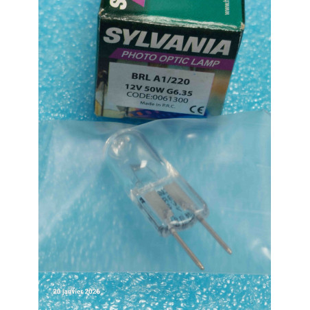Lampe Ampoule BRL A1/220 12V 50W G6.35 Sylvania Photo Optic Lamp 0061300  ( Q4 )