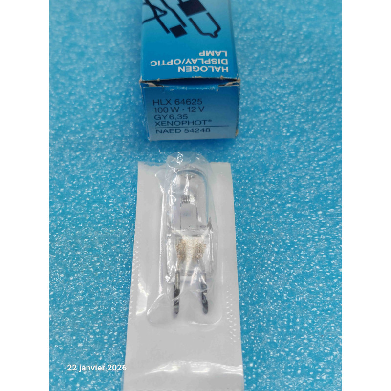 Lampe  HLX64625 12V 100W GY6.35 Ampoule Halogene OSRAM Xenophot NAED 54248  ( Q4 )