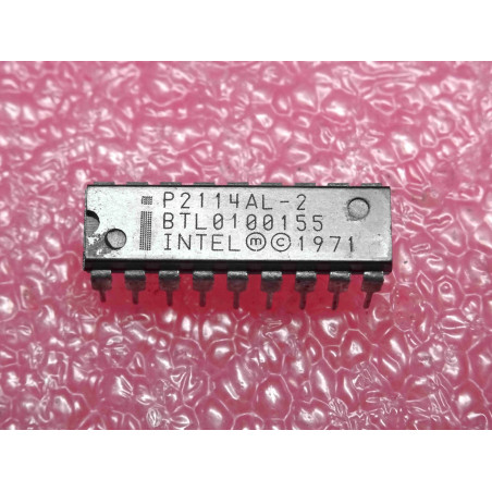 ci P 2114 AL -2 ~ ic P2114AL-2 ~ 1024 x 4-bit static RAM ~ DIP-18 intel (PLA019)