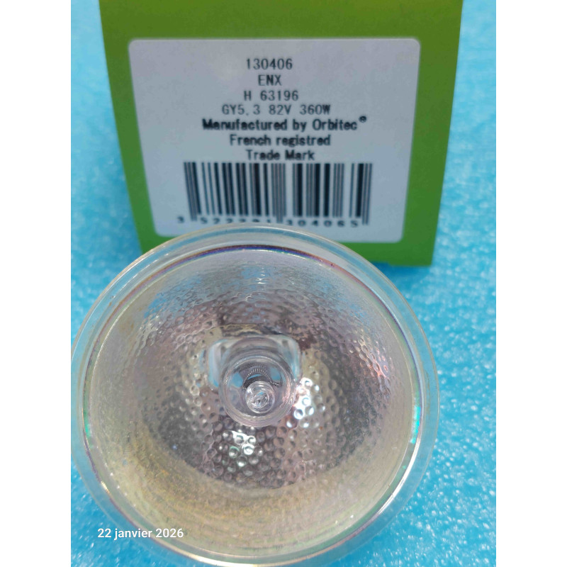 Lampe ENX H63196 82V 360W GY5.3 DIAM 50mm Orbitec Ampoule Halogne 130406  ( Q4 )