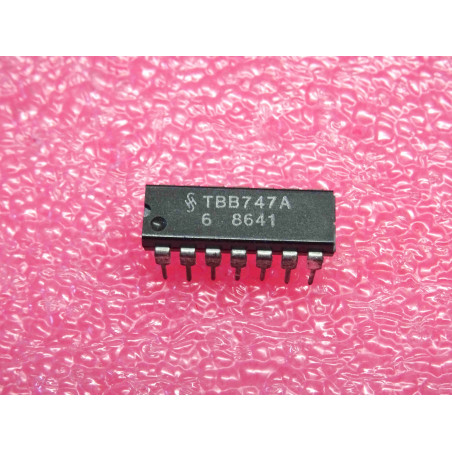 Lot de 2: ci TBB 0747 A ~ ic TBB0747A (marked TBB747A , equivalent µA747DC SN72747N) dual operational amplifier ~ DIP14(PLA026)
