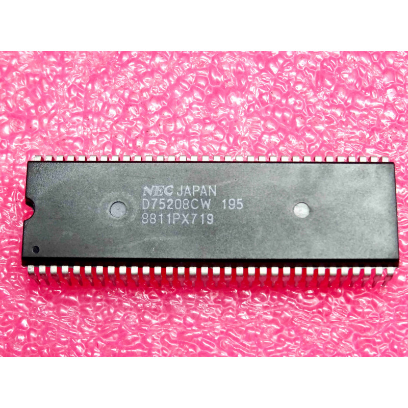ci µPD 75208 CW -195 ~ ic uPD75208CW-195 (marked D75208CW 195) 4-bit single-chip microcomputer ~ DIL-64 (PLA033)