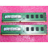 Lot de 2 barettes de 2Go de RAM DDR3 samsung M378B5773CH0-CH9 2GB 1Rx8 PC3-10600U-09-10-A0