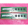Lot de 2 barettes de 2Go de RAM DDR3 samsung M378B5773DH0-CH9 2GB 1Rx8 PC3-10600U-09-11-A1