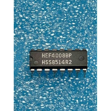Lot de 2 ci HEF4008BP ~ ic HEF4008 BP dip16 4008 HCF4008  MC14008 cd4008 (TIRO9)