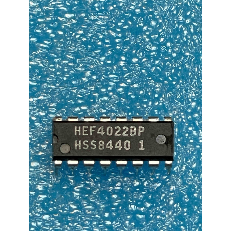 Lot de 2 ci HEF4022BP ~ ic HEF4022 BP dip16 4022 HCF4022 MC14022 CD4022  (TIRO9)
