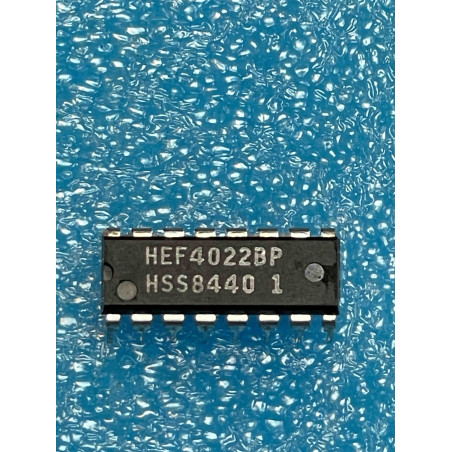 Lot de 2 ci HEF4022BP ~ ic HEF4022 BP dip16 4022 HCF4022 MC14022 CD4022  (TIRO9)