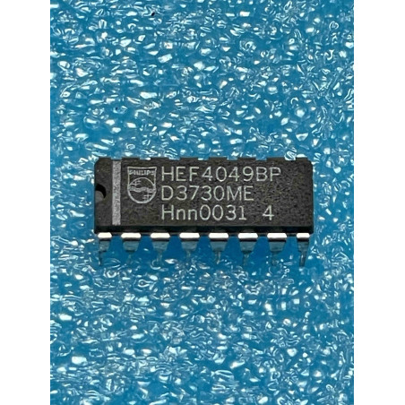 Lot de 2 ci HEF4049BP ~ ic HEF4049 BP dip16 4049 HCF4049 MC14049 CD4049 ( TIRO9)