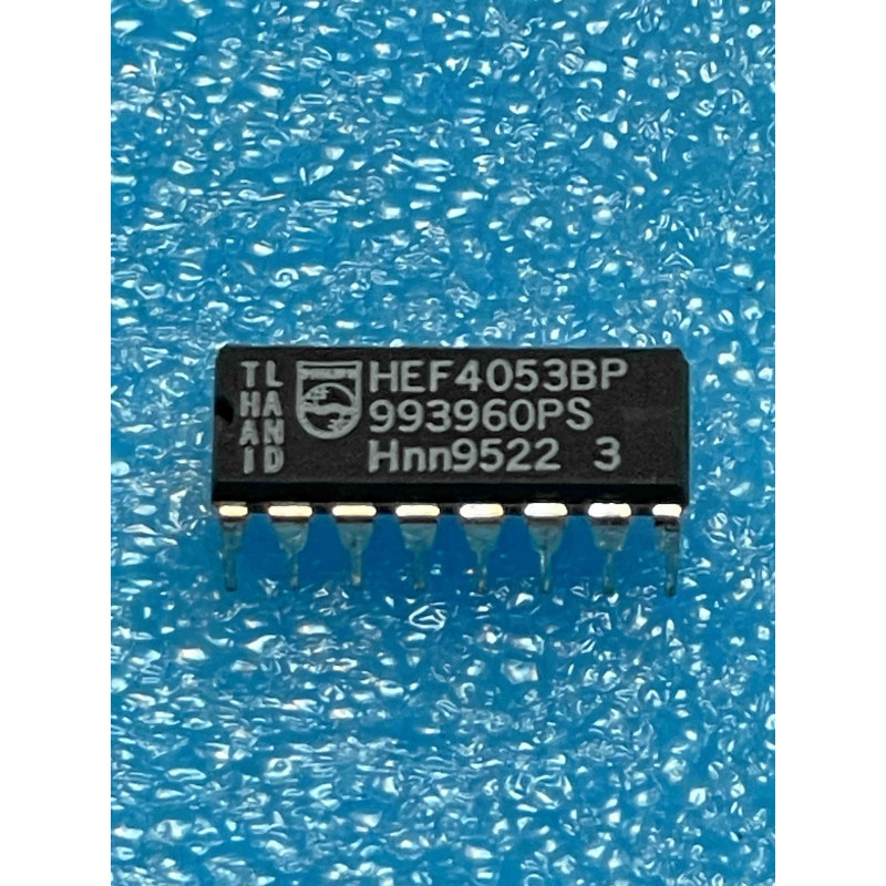 Lot de 2 ci HEF4053BP ~ ic HEF4053 BP dip16 4053 HCF4053 MC14053 CD4053 ( TIRO9)