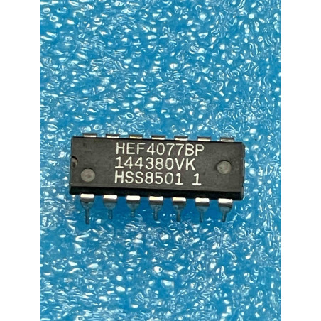 Lot de 2 ci HEF4077BP ~ ic HEF4077 BP dip14 cmos 4077 HCF4077 MC14077 CD4077 (TIRO9)