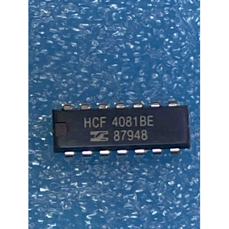 Lot 2 ci HCF4081BE ~ ic HCF4081 BE dip14 4081 HEF4081  MC14081 CD4081 ( TIRO9 )