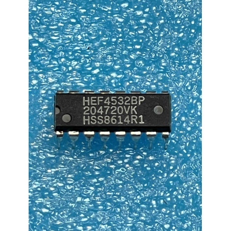 Lot de 2 ci HEF4532BP ~ ic HEF4532 BP dip16 4532 HCF4532 MC14532 CD4532 (TIRO9)