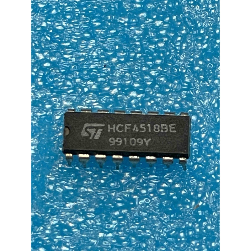 Lot 2 ci HCF4518BE ~ ic HCF4518BE dip16 4518 HEF4518 MC14518 CD4518 ( TIRO9 )