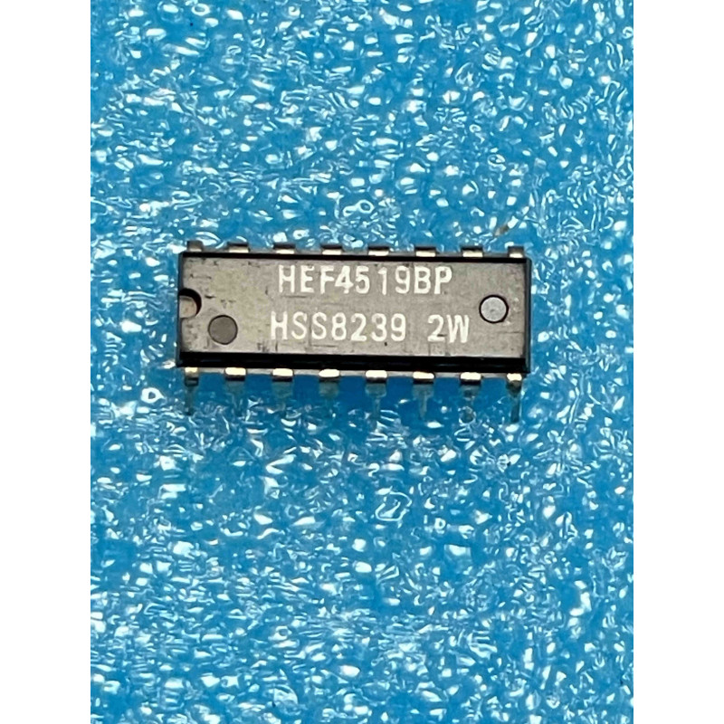 Lot de 2 ci HEF4519BP ~ ic HEF4519 BP dip16 4519 HCF4519 MC14519 CD4519 (TIRO9)