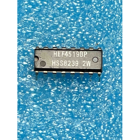 Lot de 2 ci HEF4519BP ~ ic HEF4519 BP dip16 4519 HCF4519 MC14519 CD4519 (TIRO9)