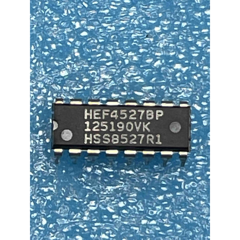Lot de 2 ci HEF4527BP ~ ic HEF4527 BP dip16 4527 HCF4527 MC14527 CD4527 (TIRO9)