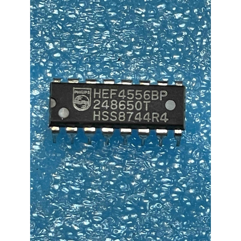 Lot de 2 ci HEF4556BP ~ ic HEF4556 BP dip16 4556 HCF4556 MC14556 CD4556 (TIRO9)