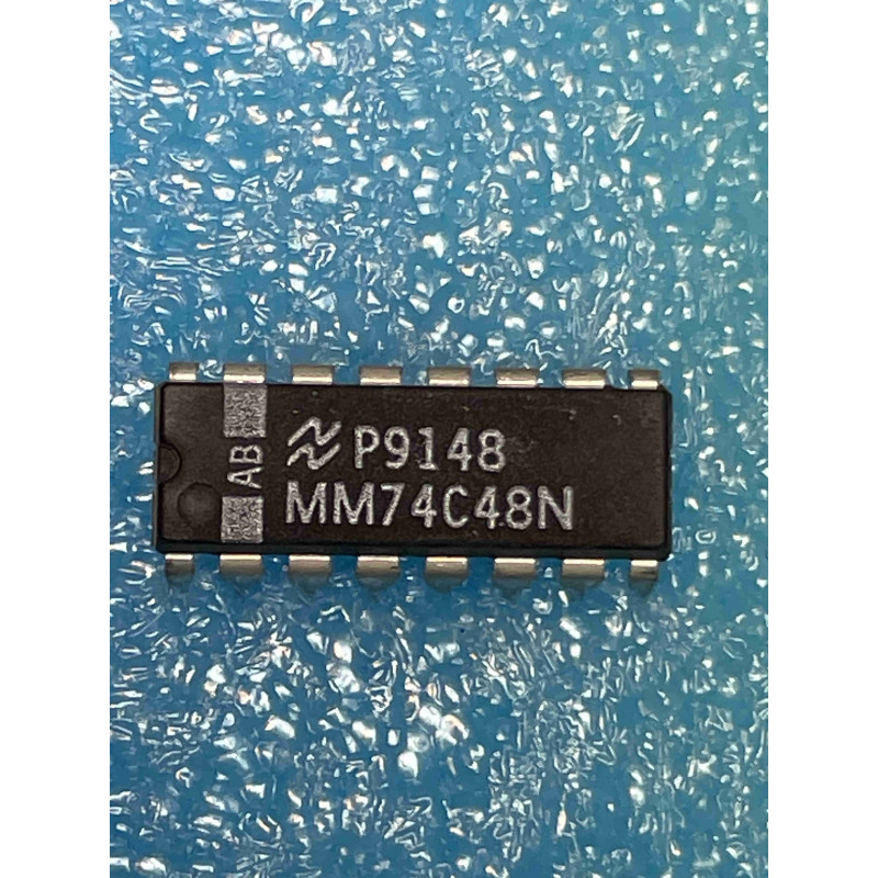1 ci MM74C48N ~ ic MM 74C48 N dip16 NS Integrated Circuit NOS (TIRO6)